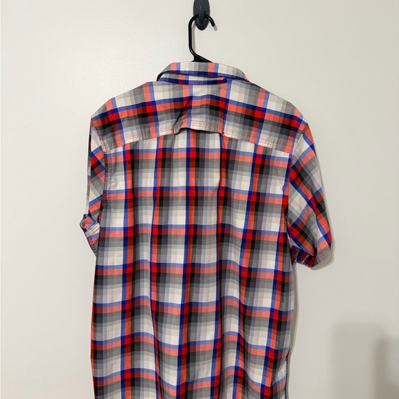 Wrangler Men's Red and Blue Plaid Shirt - Picture 2 of 3